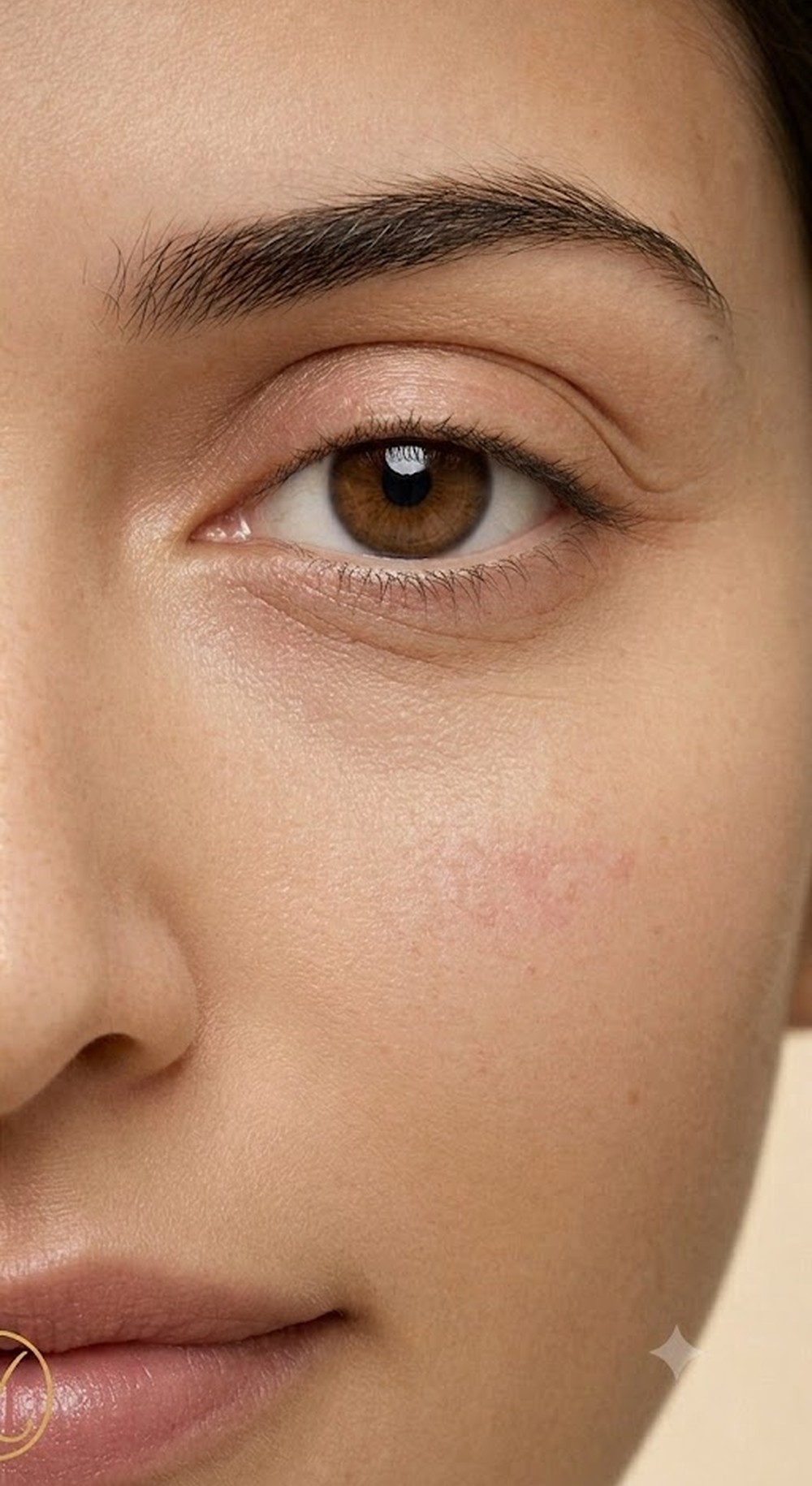 Visibly smoother skin — Before